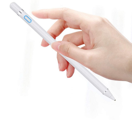 Rysik D-Pro Stylus Pen Active Pencil S7 aktywny pojemnościowy uniwersalny do ekranów dotykowych tablet telefon iOS Android Windows (Biały)