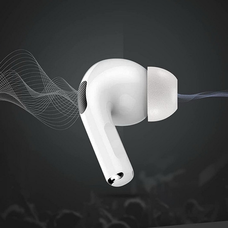 Memory Foam pianki z pamięcią końcówki do AirPods Pro 1/2 rozmiar M (2 szt.) (Black)