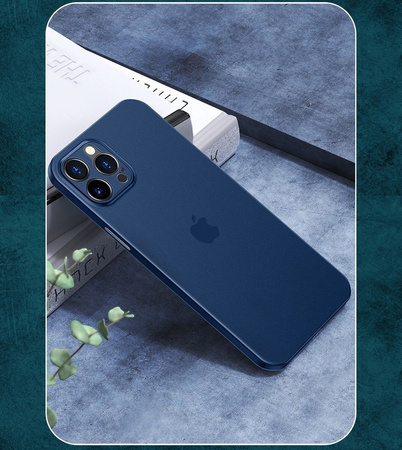Etui D-Pro Air PP Case 0.4mm ultra cienkie najcieńsze minimalistyczne matowe iPhone 13 Pro Max (Czarny)
