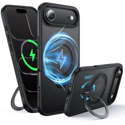 Etui D-Pro Matte MagSafe Stand Case obudowa magnetyczna matowa magnes stojak podstawka do Apple iPhone 17 Air (Czarny)