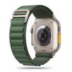 Pasek MFC Alpine X Nylon Loop Band opaska sportowa nylonowa do Apple Watch 4/5/6/7/8/9/10/SE/Ultra 44/45/46/49mm (Military Green / Ciemny Zielony)