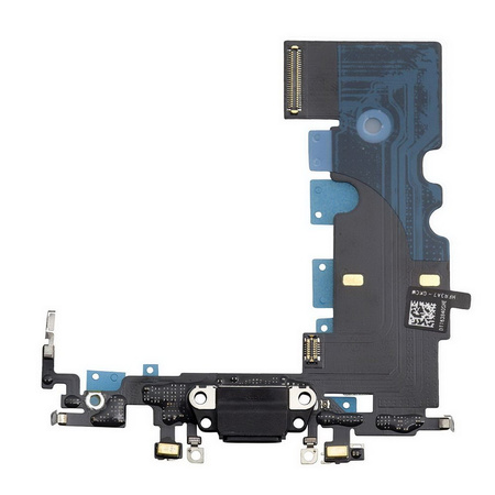Gniazdo złącze port dock ładowania mikrofon dolny taśma flex Lightning do Apple iPhone SE 2022 (Oryginalne OEM) (Czarny)