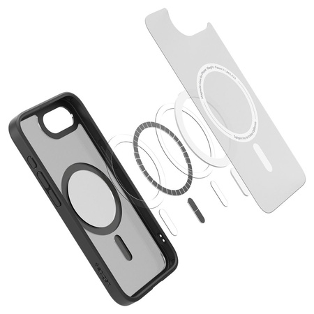 Etui Spigen Ultra Hybrid Case MagSafe obudowa mocna wzmacniana do Apple iPhone 16e (Czarny)