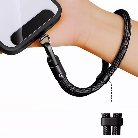 Smycz na nadgarstek D-Pro Rope Wrist Strap V2 sznurek pasek na rękę i wkładka pod etui do telefonu  (Beżowy)