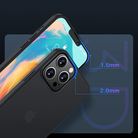 Etui D-Pro Matte Hybrid obudowa matowa do iPhone 13 Pro (Czarny)