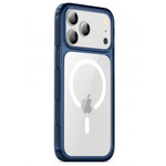 Etui D-Pro Quartz MagSafe Crystal TPU+PC Case obudowa hybrydowa wzmacniana magnetyczna do Apple iPhone 17 Pro Max (Granatowy)