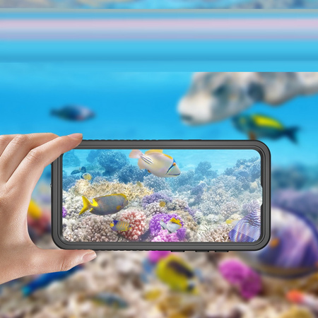 Etui D-Pro 360° Waterproof Case IP68 obudowa wodoodporna wodoszczelna pancerna Samsung Galaxy S25 (Black)