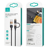 Usams Kabel 4w1 USB-A/USB-C do USB-C/Lightning (Black)