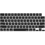 Osłona silikonowa nakładka na klawiaturę do Apple MacBook Pro 14/Pro 16 M1/M2/M3/M4/M5 (2021-2025) / Air 13/Air 15 M2/M3/M4 (2022-2025) (USA) (Czarny)