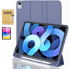 Etui D-Pro Smart Cover Case pokrowiec obudowa z klapką + szkło ochronne Ex Pro do Apple Pencil / iPad Pro 10 Gen. (2022) / 11 Gen. (2025) (Fioletowy)