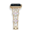 Bransoleta Glow VNC Clover Band  ozdobny pasek do Apple  Watch 38/40/41/42mm 1/2/3/4/5/6/7/8/9/10/SE (Złoty / Perłowy)