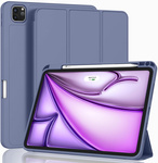 Etui D-Pro Smart Cover Case pokrowiec obudowa z klapką z uchwytem na rysik do Apple iPad Pro 13" 7 Gen. M4 (2024) / 8 Gen. M5 (2025) (Fioletowy)