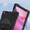 Etui D-Pro 360 Armor Strap Case obudowa pancerna z uchwytem na rękę i paskiem na ramię do Lenovo Tab 10,1" 2025 (TB-311, TB-311FU, TB-311XU) (Czarny)