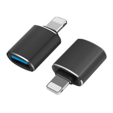 Adapter przejściówka USB 3.0 do Apple Lightning iPhone (Black)