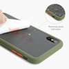 EverTech Contrast Matowe Etui Obudowa iPhone 11 Pro Max (Army Green/Red)