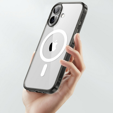 Etui D-Pro Quartz MagSafe Crystal TPU+PC Case obudowa hybrydowa wzmacniana magnetyczna do Apple iPhone 17 (Przezroczysty)