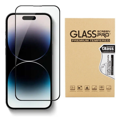 Szkło hartowane EX Pro szybka szkiełko ochronne pełne na cały ekran do Apple iPhone 15/16 (Premium Box)