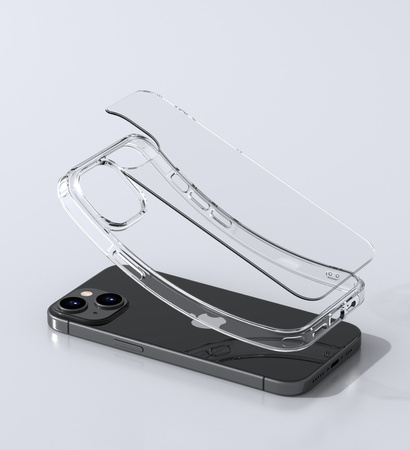 Etui D-Pro Quartz Crystal obudowa wzmacniana do iPhone 15 (Przezroczysty)