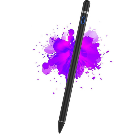 Rysik D-Pro Stylus Pen Active Pencil S7 aktywny pojemnościowy uniwersalny do ekranów dotykowych tablet telefon iOS Android Windows (Czarny)