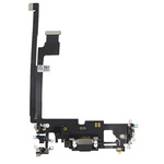 Gniazdo złącze port dock ładowania mikrofon dolny taśma flex Lightning do Apple iPhone 12 Pro Max (OEM) (Czarny)