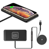 Zestaw ładowarka indukcyjna bezprzewodowa mata ładująca do samochodu QI 15W (Czarny) + ładowarka