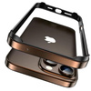 Etui D-Pro Bumper Metal+TPU ramka ochronna aluminium+guma do Apple iPhone 16 Pro (Desert Titanium / Złoty)
