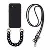 Crossbody Chain 2w1 etui z paskiem na szyję i łańcuchem do iPhone 12/12 Pro (Black)