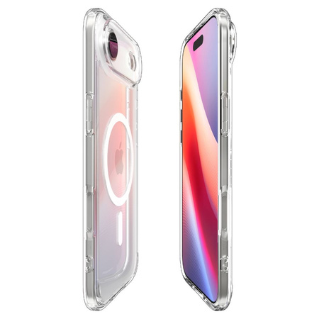 Etui Spigen Ultra Hybrid Case MagSafe obudowa mocna wzmacniana do Apple iPhone 17 Air (Przezroczysty/Biały)
