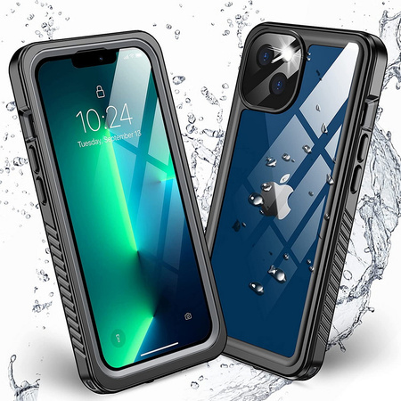 Etui D-Pro 360° Waterproof Case IP68 obudowa wodoodporna wodoszczelna pancerna do iPhone 13 Mini (Czarny)