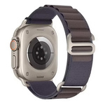 Pasek MFC Alpine X Nylon Loop Band opaska sportowa nylonowa do Apple Watch 4/5/6/7/8/9/10/11/SE/Ultra 1/2/3 44/45/46/49mm (Indigo / Fioletowy)