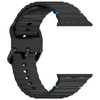 Pasek D-Pro Orablu Silicone Band opaska sportowa do Apple Watch 1/2/3/4/5/6/7/8/9/10/SE/Ultra 42/44/45/46/49mm (Czarny)