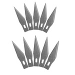 Razor Knife Blade Set 11# zestaw dodatkowych ostrzy do skalpela modelarskiego (10 sztuk)
