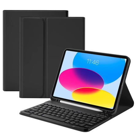 Etui Smart Folio z klawiaturą do Apple iPad 7/8/9 10.2 / iPad Pro 10.5 / Air 3 (Czarny)
