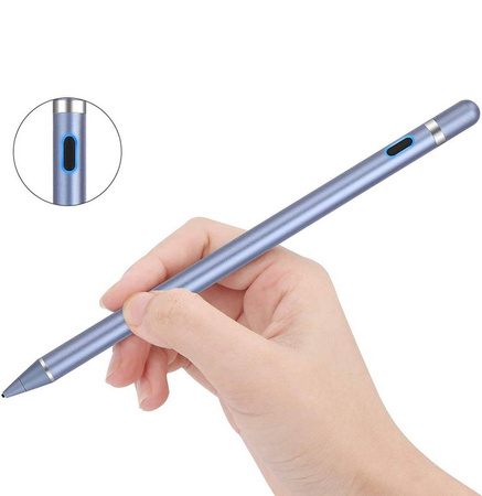 Rysik D-Pro Stylus Pen Active Pencil S7 aktywny pojemnościowy uniwersalny do ekranów dotykowych tablet telefon iOS Android Windows (Niebieski)