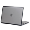 Hard Case TPU+PC etui obudowa MacBook Air 13 (A1932 / A2179 / A2337 M1) 2018-2020 (Matte Clear+Black Edge)