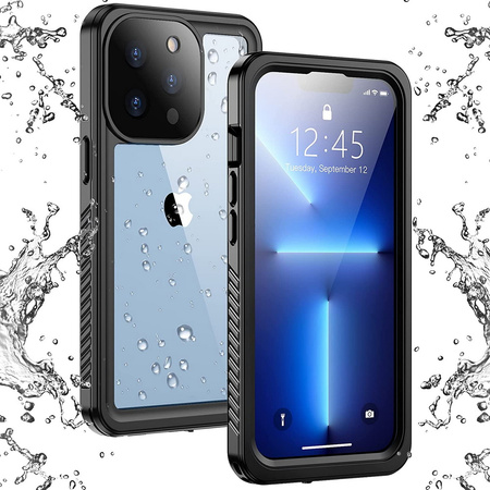 Etui D-Pro 360° Waterproof Case IP68 obudowa wodoodporna wodoszczelna pancerna do iPhone 13 Mini (Czarny)
