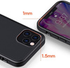 Etui D-Pro Matte Hybrid obudowa matowa do iPhone 12 Pro Max (Czarny)