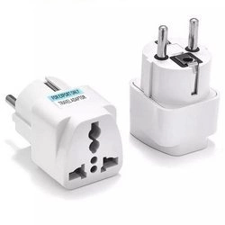 Adapter przejściówka podróżna gniazdo Multi Input Anglia UK / USA / AU na wtyk polski EU PL