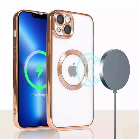 D-Pro Gloss MagSafe Case etui magnetyczne obudowa iPhone 13 (Gold)