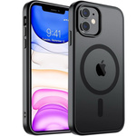 Etui D-Pro Matte Hybrid MagSafe Case obudowa magnetyczna iPhone 11 (Czarny)