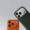 Etui D-Pro Alcantara® oryginalna włoska tkanina zamszowa obudowa z magnesem MagSafe do Apple iPhone 17 Pro Max (Orange / Pomarańczowy)