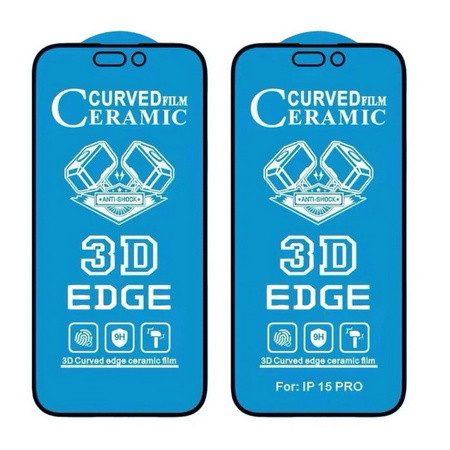 Szkło hybrydowe XHD 3D Edge Ceramic Film folia ceramiczna niepękająca na ekran do iPhone 13/13 Pro/14/16e (Clear)