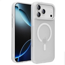 Etui D-Pro Matte Hybrid MagSafe Case obudowa magnetyczna iPhone 17 Pro (Biały)