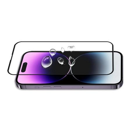 Szkło hartowane XHD Premium Glass szybka ochronna na ekran do Apple iPhone 16 Pro/17 (Black Frame)