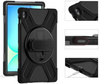 Etui D-Pro 360 Armor Strap Case obudowa pancerna z uchwytem na rękę i paskiem na ramię do Samsung Galaxy Tab S10 FE Plus 13.1" 2025 SM-X620/X626 (Czarny)