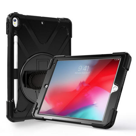 D-Pro 360 Armor Strap Case etui pancerne z uchwytem na rękę i paskiem na ramię iPad Air 3 / Pro 10.5" 