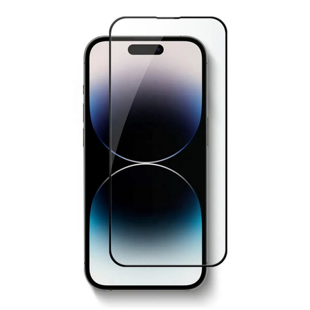 Szkło hartowane XHD Premium Glass szybka ochronna na ekran do Apple iPhone 16 Pro/17 (Black Frame)