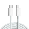 Kabel przewód USB-C do USB-C Type-C do szybkiego ładowania 60W PD Apple iPad iPhone 15 Pro Plus Max 200cm 2m (Box) (Biały)