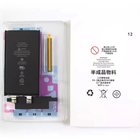 Bateria A2479 akumulator Li-ion 2815mAh ogniwo bez taśmy BMS z kompletem wklejek montażowych i izolacyjnych do Apple iPhone 12/12 Pro