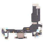 Gniazdo złącze port dock ładowania mikrofon dolny taśma flex Lightning do Apple iPhone 15 (OEM Oryginał) (Czarny)